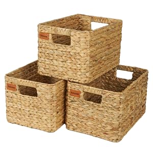 wicker storage baskets for shelves