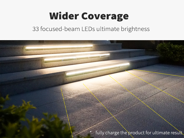 shonelighting solar step lights outdoor waterproof wider coverage ultimate brightness large area