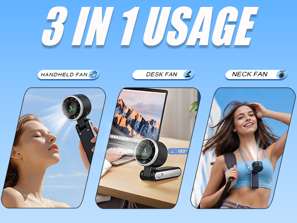 handheld fan desk fan neck fan