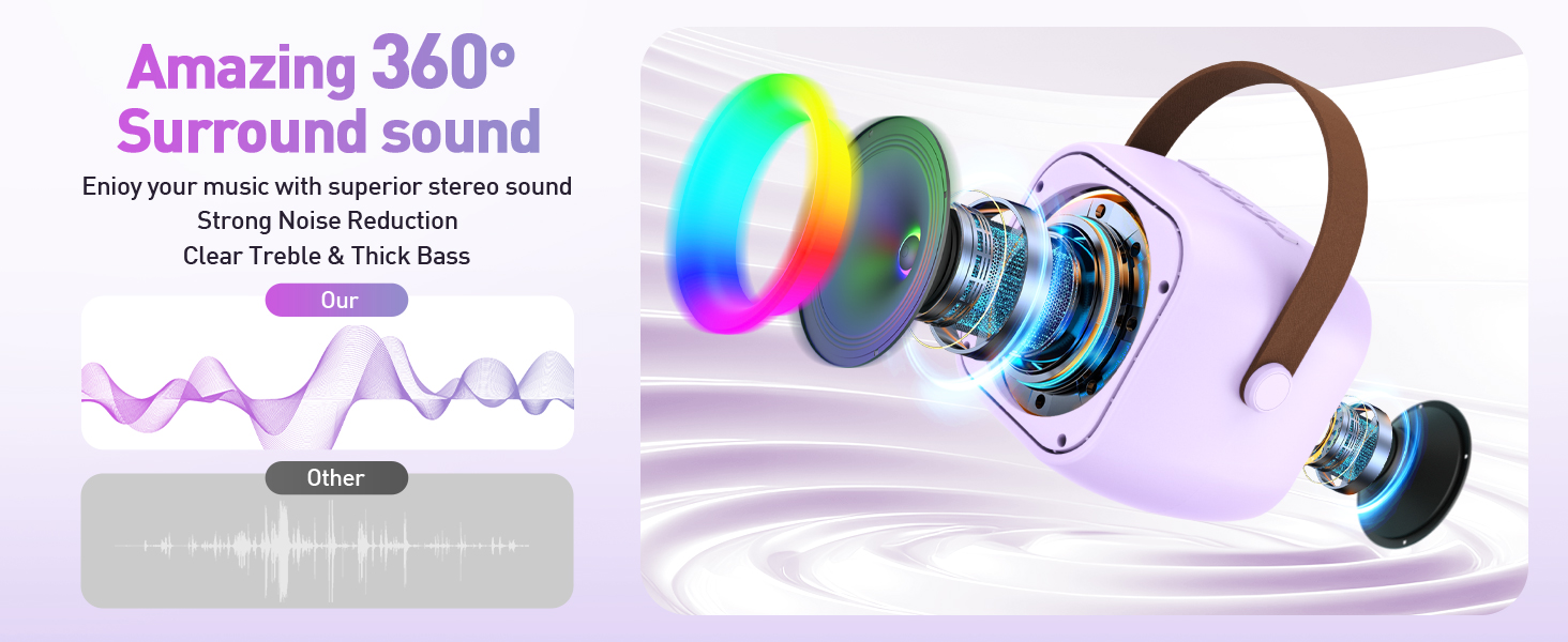 Clear and powerful sound quality