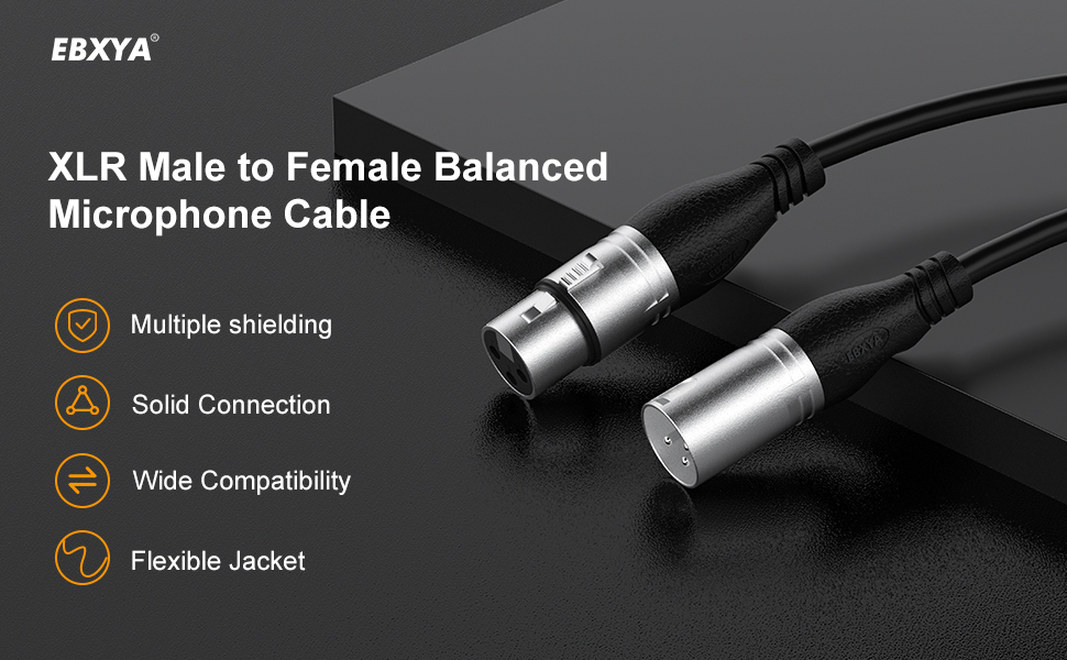 EBXYA DMX XLR CABLE 100 FEET