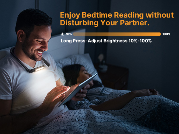 Enjoy Bedtime Reading without Disturbing Your Partner