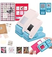 BAOFALI 2Pcs/Set Stamp Puncher 1.5x1.5inch &amp;1x0.8inch Rectangular Postage Stamp Punch |Stamp Hole...