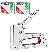 Arrow JT27 Light Duty Staple Gun Kit, Thin Wire Stapler with 2000 Pieces JT21 3/8" Staples, Light...