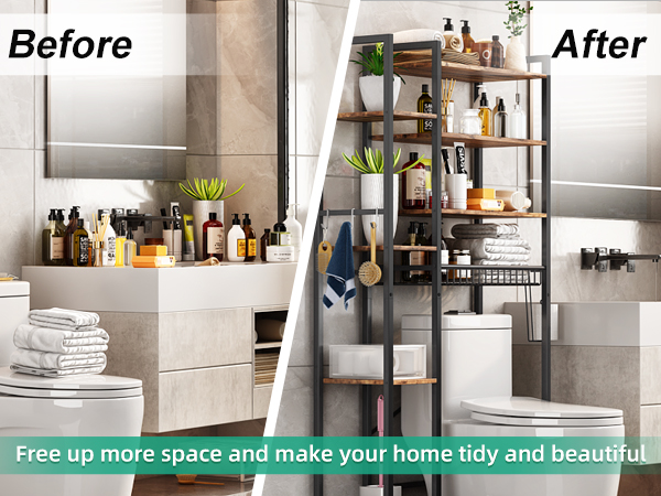Over The Toilet Storage