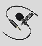 PoP voice Professional Lavalier Lapel Microphone Omnidirectional Condenser Mic for iPhone Android...