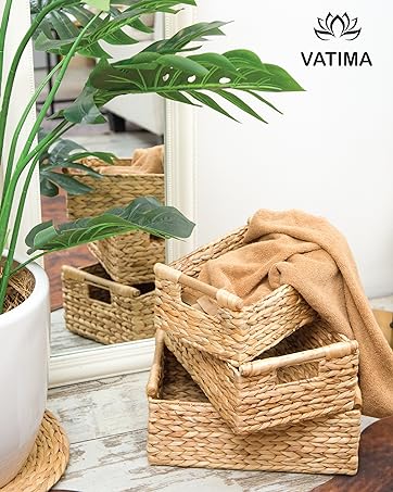 water hyacinth storage baskets