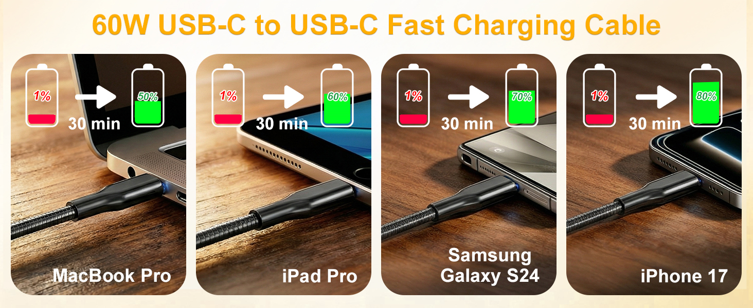 apple i 17 phone c fast charging cord chew proof