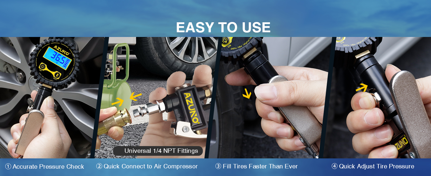 tire inflator nozzle