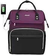 LOVEVOOK Laptop Backpack for Women Fashion Business Computer Backpacks Travel Bags Purse Doctor N...