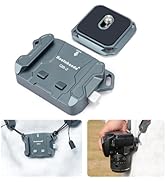 Koolehaoda Camera Shoulder Strap Quick Release Plate Kit, QR Plate Mount Adapter Camera Holder fo...