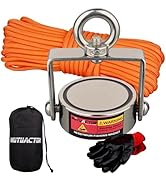 MUTUACTOR Swivel Magnet Fishing,Double Sides Heavy Duty Magnet Rotatable,Super Strong Neodymium R...