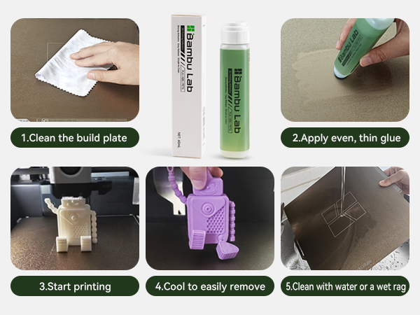 bambu lab 3d printer glue