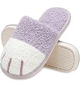MAXTOP Cute Animal Slippers for Women, Soft Plush Cat Paw House Slippers with Cozy Memory Foam Sl...