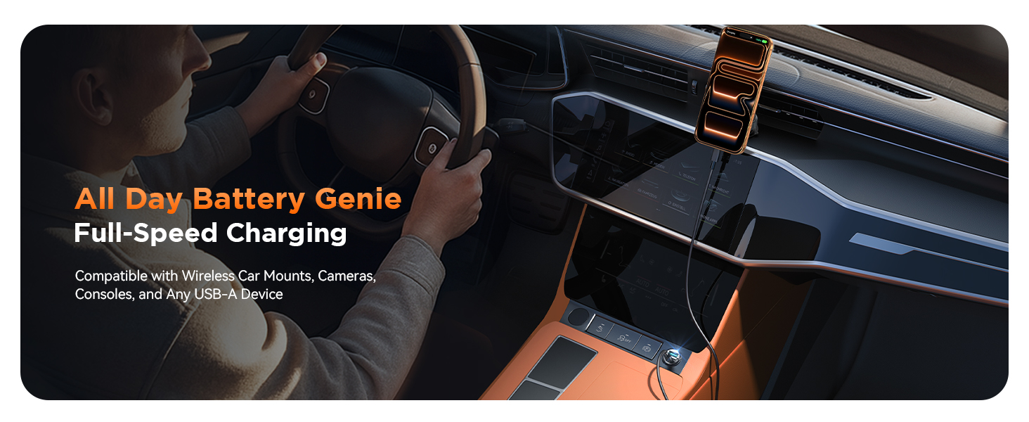 joyroom fast charging car charger, for most usb c and usb a charging devices, always ready to charge