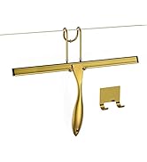 Shower Squeegee Set, 14-Inch Stainless Steel Squeegee, All-Purpose Squeegee for Bathroom, Shower ...