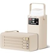 pangootek Portable Power Station 99Wh, 27000mAh Portable Power Bank with Camping Light 22.5W Fast...