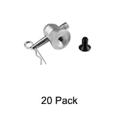 OTTFF 20 Pack Aluminum Half Conical Coupler with Clips Pins for Stage Truss Bed Plate Fit F31, F3...