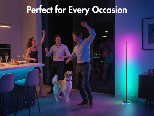 rgb corner floor lamp