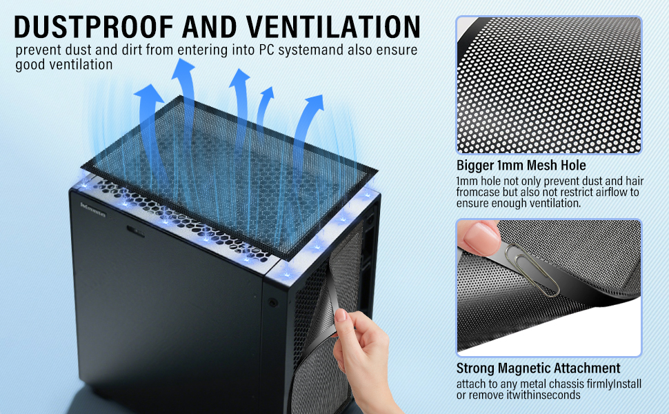 Vent Mesh Cover Register Screen Cover for Floor Wall Ceiling Catch Debris Hair Insect