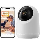 SwitchBot Security Indoor Camera 2K - Pan/Tilt Cam 3MP for Baby Pet Monitor, 2.4G Wi-Fi Plug-in, ...