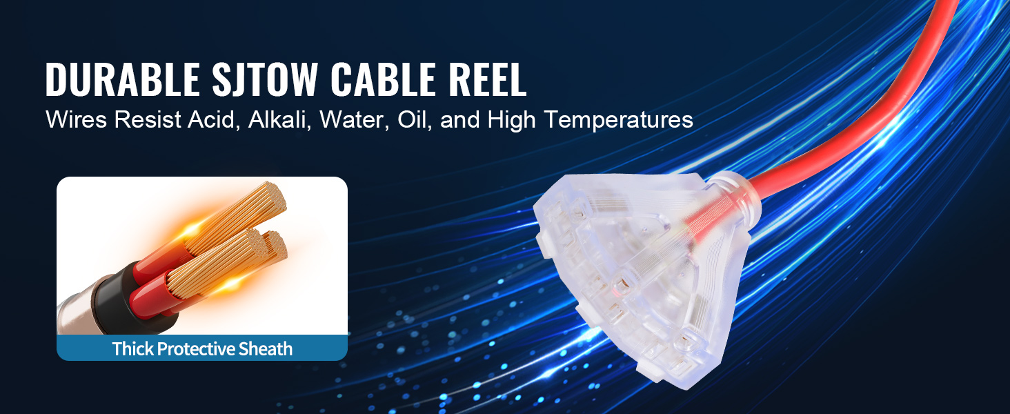 retractable extension cord 30 ft