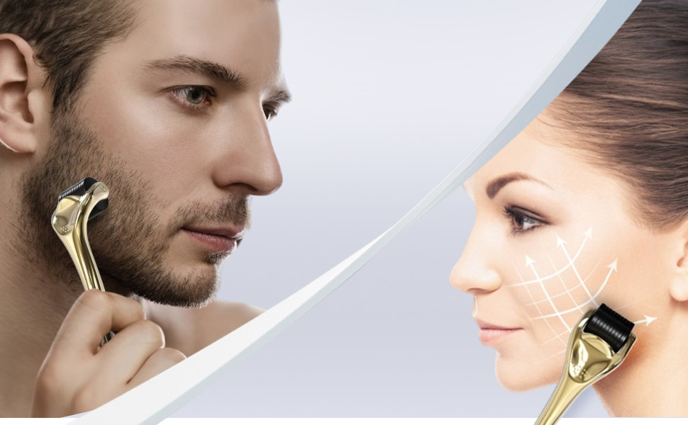 microneedle roller skincare tool for face routine cosmetic grooming tool for smooth skin care