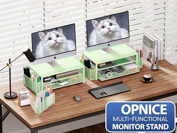 monitor stand for desk organizers and accessories computer stand riser office organization desktop 
