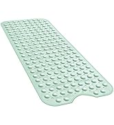 YINENN Bath Tub Shower Mat 40 x 16 Inch Non-Slip and Extra Large, Bathtub Mat with Suction Cups, ...