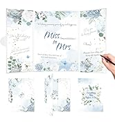 Teeloray Bridal Shower Decorations Blue Bride to Be Wedding Guest Book Alternative Something Blue...