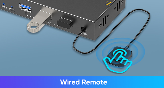 USB3.0 kvm Switch 1 monitor 2 computers