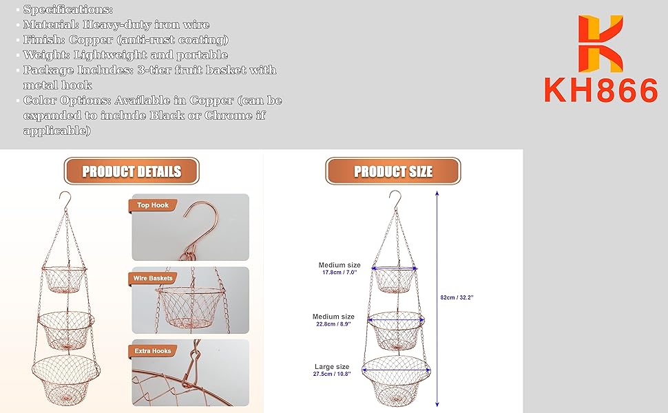 The three baskets—measuring 7&amp;#34;, 9&amp;#34;, and 11&amp;#34;
