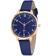 TWOPTION Women's Dainty Analog Leather Dress Watch for Small Wrists, Ladies Waterproof Watches fo...