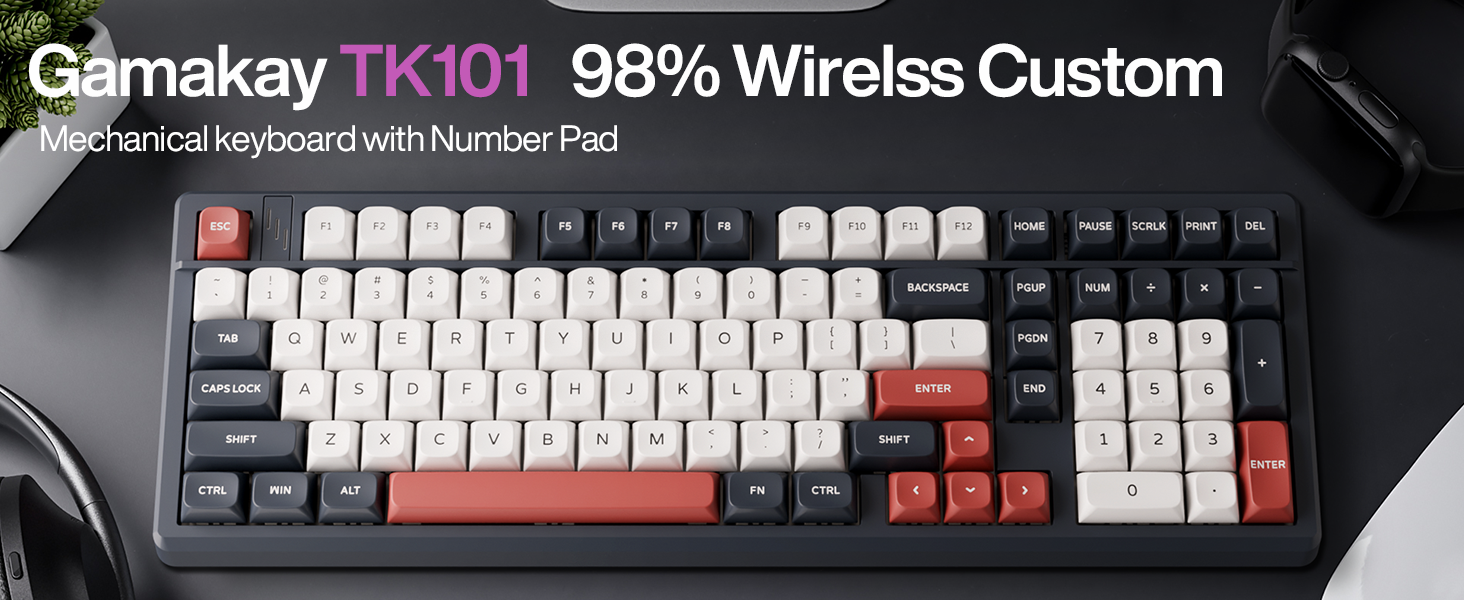 GK GAMAKAY TK101 98% Mechanical Keyboard
