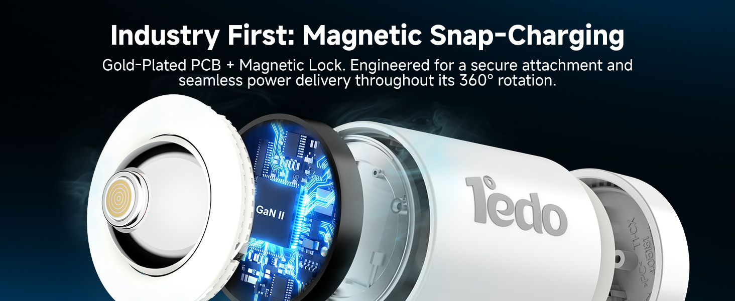 Industry First: Magnetic Snap-Charging