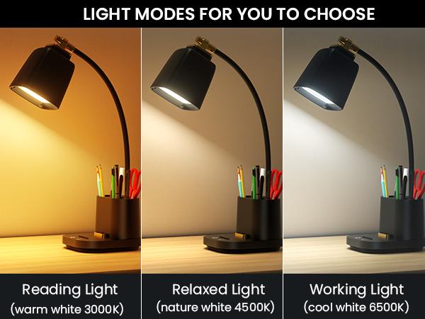 3 color temperature for you to choose