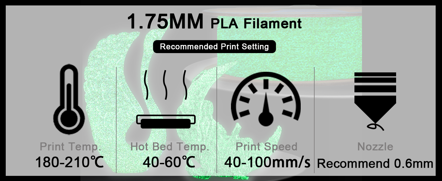 glow in dark pla filament