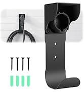 Autel EV Charger Holder, Wall-Mount Connector Nozzle Holster Dock with J-Hook for SAE J1772, Elec...