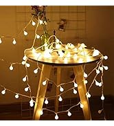 RaThun Globe String Lights 49 Feet 100 led,8 Modes Fairy Lights Plug in,Indoor Lights for Bedroom...