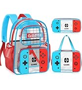 TILYTADLY 3PCS Clear Backpack for School - Gamer Kids Clear Backpacks for Boys and Girls,Heavy Du...
