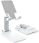 HZZADZXW Cell Phone Stand, Angle Height Adjustable Cell Phone Holder for Desk, Fully Foldable wit...