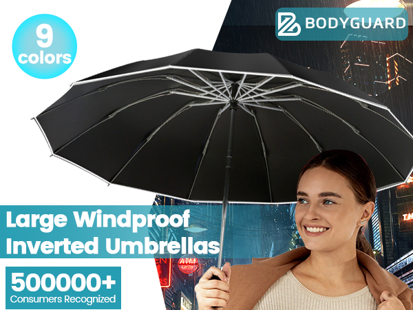 large windproof inverted umbrellas