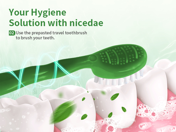nicedae travel size toothbrush