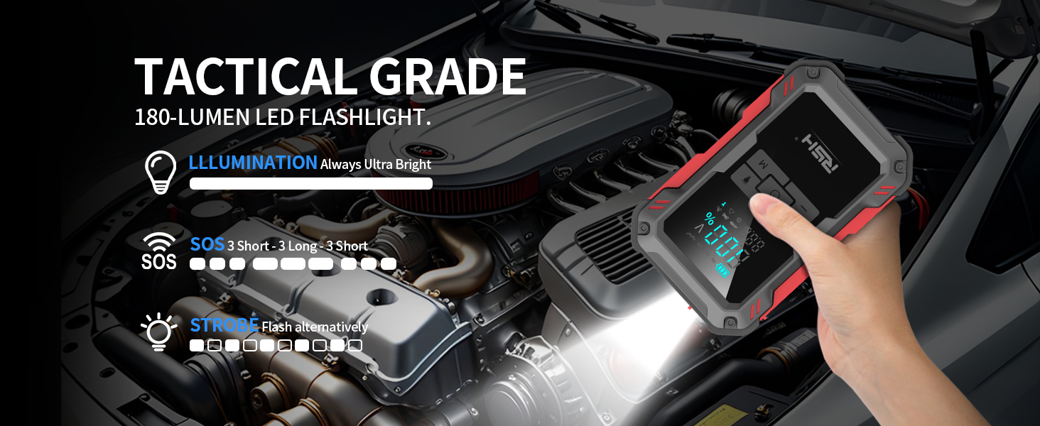 Car Jump Starter with Air Compressor