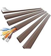 Delamu Cord Hider, Large Cord Covers for 3-4 Wires on Wall, 85in Cable Hider, Easy Set up Wire Hi...