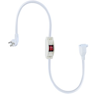 2FT Flat Plug Extension Cord with Switch