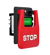 POWERTEC 110V/220V Dual Voltage Paddle Switch, 3 HP at 230 Volts, UL Certified. Large Knee Paddle...