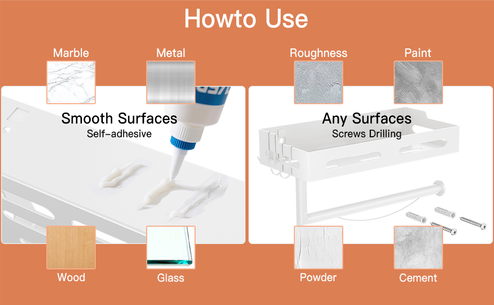 Paper Towel Holder white
