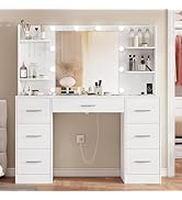 FIONESO Large Makeup Vanity, 42.1