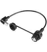 SinLoon USB 2.0 Type-B 90 Degree Printer Cable,Waterproof Type B Flush Mount Car Mount Extension ...